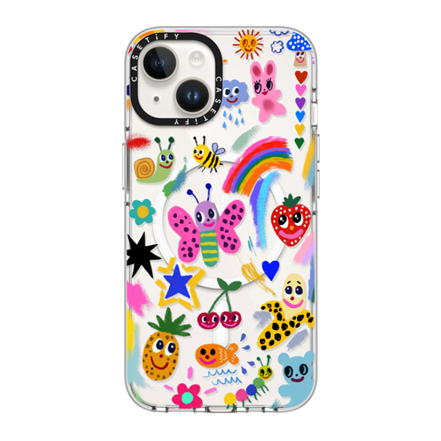 I Scream Colour x CASETiFY iPhone 14 ケース クリア クリア ケース MagSafe対応 Good vibes