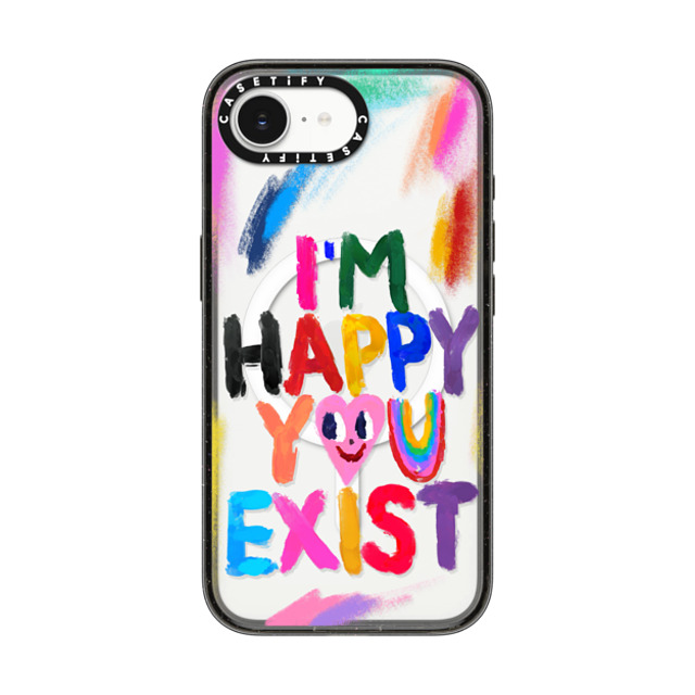 I Scream Colour x CASETiFY iPhone 16e Case Heart,Cartoon Black Impact Case MagSafe Compatible Happy you exist Back to School I Scream Colour x CASETiFY iPhone 16e Case Heart,Cartoon Black Impact Case MagSafe Compatible Happy you exist Back to School