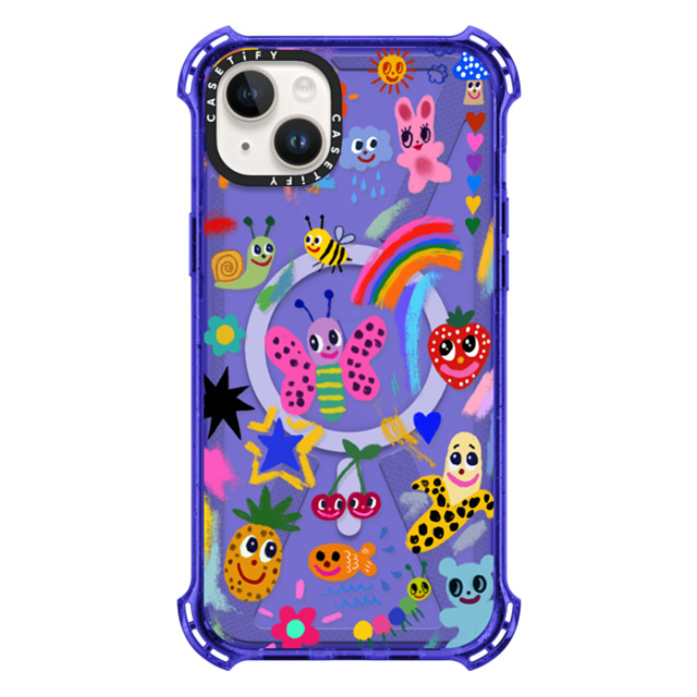 I Scream Colour x CASETiFY iPhone 14 Plus Case Sticker,Butterfly Peri Purple バウンスケース Good vibes Mother's Day I Scream Colour x CASETiFY iPhone 14 Plus Case Sticker,Butterfly Peri Purple バウンスケース Good vibes Mother's Day