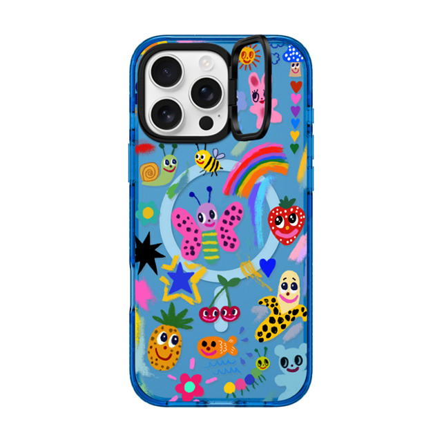 I Scream Colour x CASETiFY iPhone 16 Pro Max Case スカイブルー インパクトリングスタンドケース MagSafe対応 Good vibes I Scream Colour x CASETiFY iPhone 16 Pro Max Case スカイブルー インパクトリングスタンドケース MagSafe対応 Good vibes