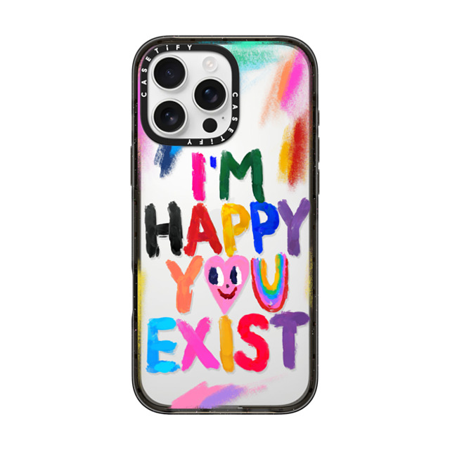 I Scream Colour x CASETiFY iPhone 16 Pro Max Case Heart,Cartoon Black インパクトケース Happy you exist Back to School I Scream Colour x CASETiFY iPhone 16 Pro Max Case Heart,Cartoon Black インパクトケース Happy you exist Back to School