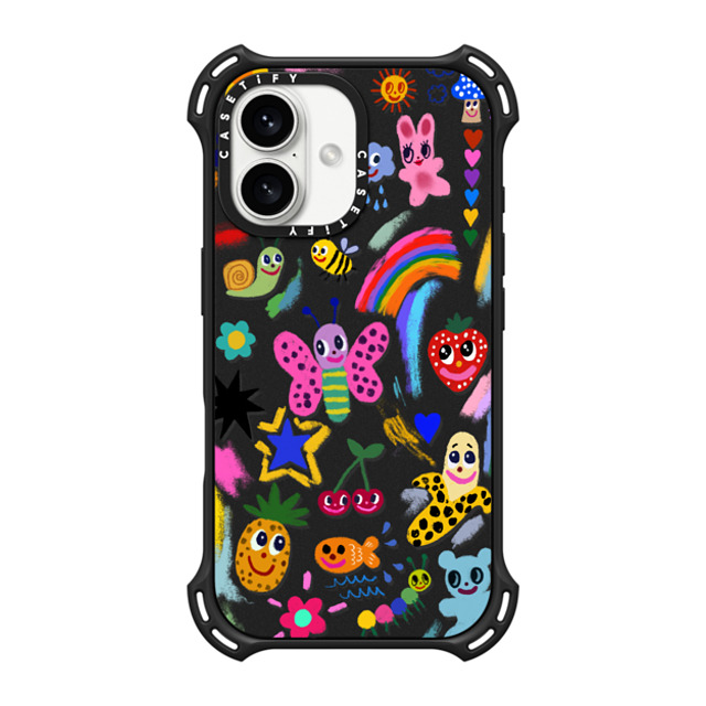 I Scream Colour x CASETiFY iPhone 16 Case Sticker,Butterfly マットブラック バウンスケース Good vibes Mother's Day I Scream Colour x CASETiFY iPhone 16 Case Sticker,Butterfly マットブラック バウンスケース Good vibes Mother's Day