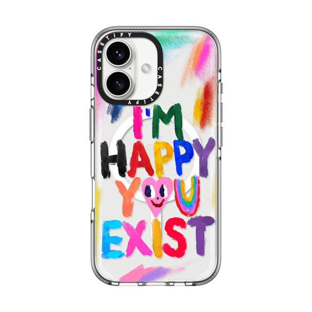 I Scream Colour x CASETiFY iPhone 16 Case Heart,Cartoon クリア クリア ケース MagSafe対応 Happy you exist Back to School I Scream Colour x CASETiFY iPhone 16 Case Heart,Cartoon クリア クリア ケース MagSafe対応 Happy you exist Back to School