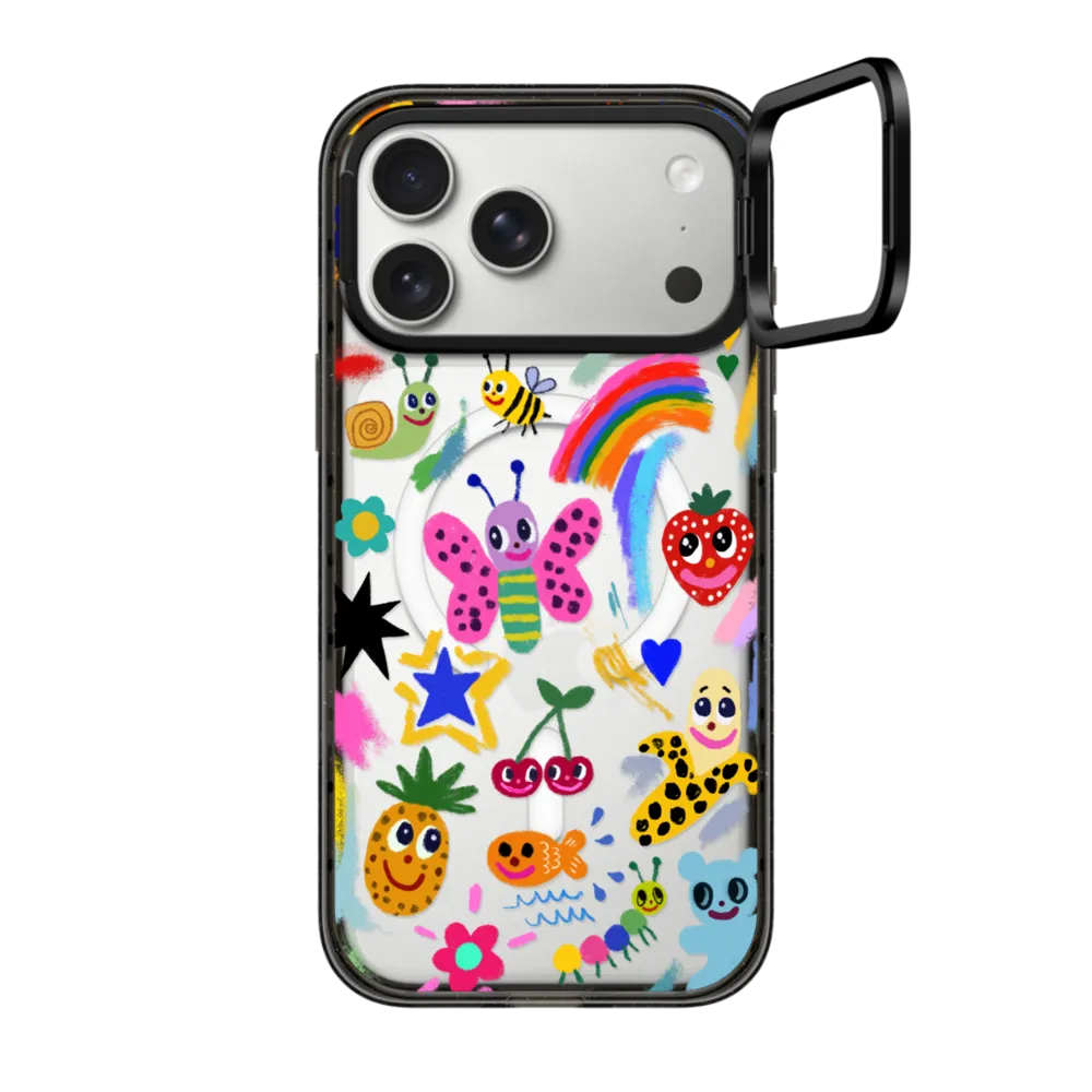 Impact Ring Stand iPhone 17 Pro Max Case MagSafe Compatible - Good vibes