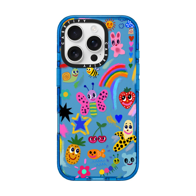 I Scream Colour x CASETiFY iPhone 16 Pro Case スカイブルー Impact Case Good vibes I Scream Colour x CASETiFY iPhone 16 Pro Case スカイブルー Impact Case Good vibes