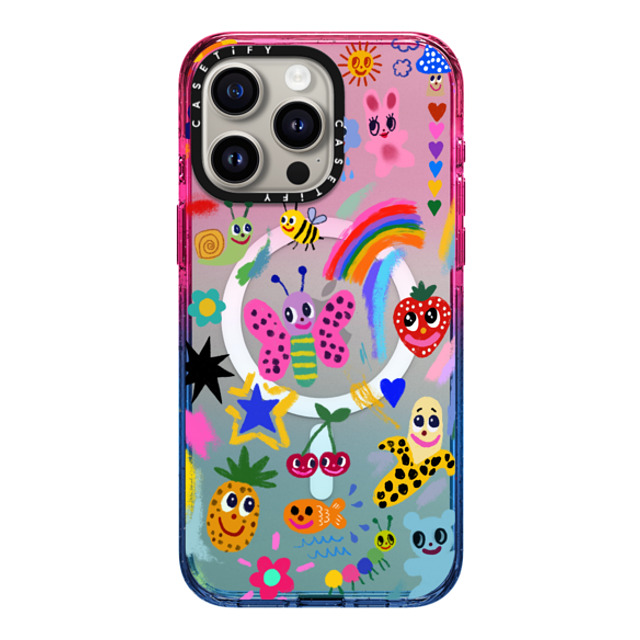 I Scream Colour x CASETiFY iPhone 15 Pro Max Case Sticker,Butterfly Cotton Candy Impact Case MagSafe Compatible Good vibes Back to School I Scream Colour x CASETiFY iPhone 15 Pro Max Case Sticker,Butterfly Cotton Candy Impact Case MagSafe Compatible Good vibes Back to School