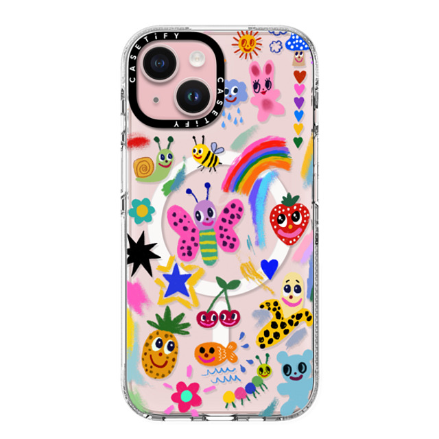 I Scream Colour x CASETiFY iPhone 15 ケース クリア クリア ケース MagSafe対応 Good vibes