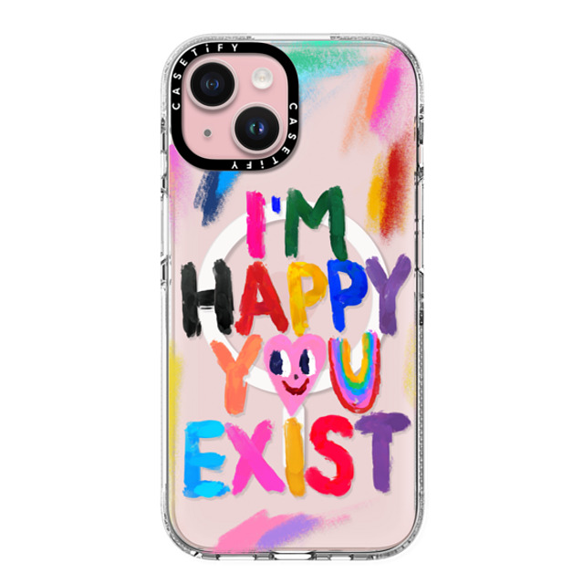 I Scream Colour x CASETiFY iPhone 15 Case Heart,Cartoon クリア クリア ケース MagSafe対応 Happy you exist Back to School I Scream Colour x CASETiFY iPhone 15 Case Heart,Cartoon クリア クリア ケース MagSafe対応 Happy you exist Back to School