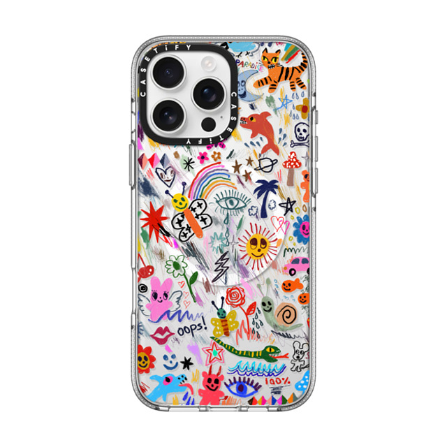 I Scream Colour x CASETiFY iPhone 16 Pro Max ケース クリア クリア ケース MagSafe対応 Wild paradise