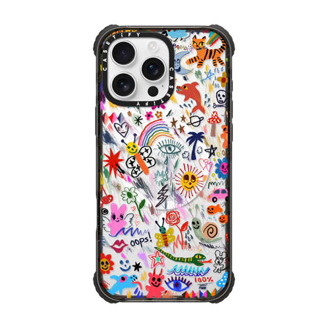 I Scream Colour x CASETiFY iPhone 16 Pro Max Case Black ウルトラ インパクトケース MagSafe 対応 Wild paradise I Scream Colour x CASETiFY iPhone 16 Pro Max Case Black ウルトラ インパクトケース MagSafe 対応 Wild paradise