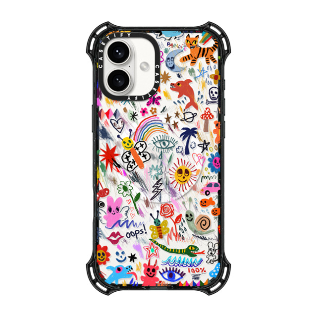 I Scream Colour x CASETiFY iPhone 16 Plus Case Black バウンスケース Wild paradise I Scream Colour x CASETiFY iPhone 16 Plus Case Black バウンスケース Wild paradise