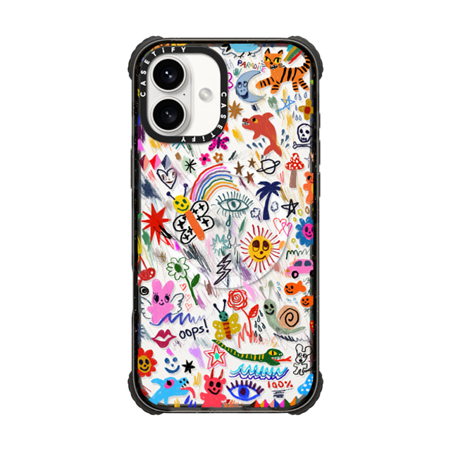 I Scream Colour x CASETiFY iPhone 16 Plus Case Black ウルトラ インパクトケース MagSafe 対応 Wild paradise I Scream Colour x CASETiFY iPhone 16 Plus Case Black ウルトラ インパクトケース MagSafe 対応 Wild paradise