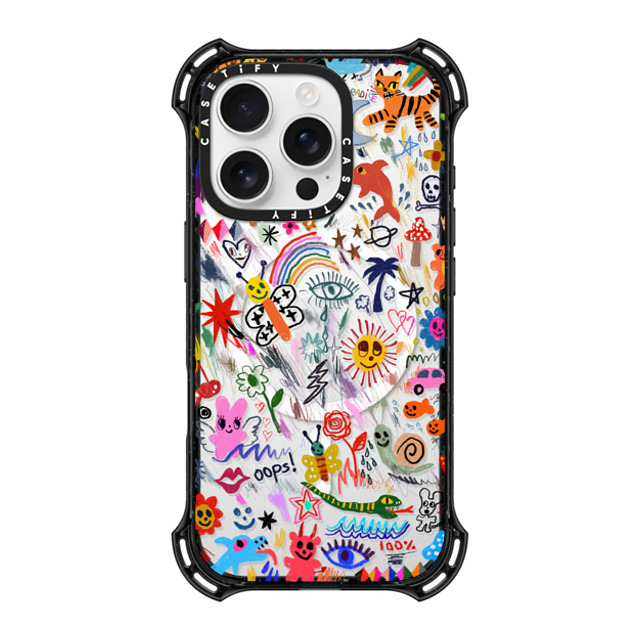 I Scream Colour x CASETiFY iPhone 16 Pro Case Black バウンスケース Wild paradise I Scream Colour x CASETiFY iPhone 16 Pro Case Black バウンスケース Wild paradise