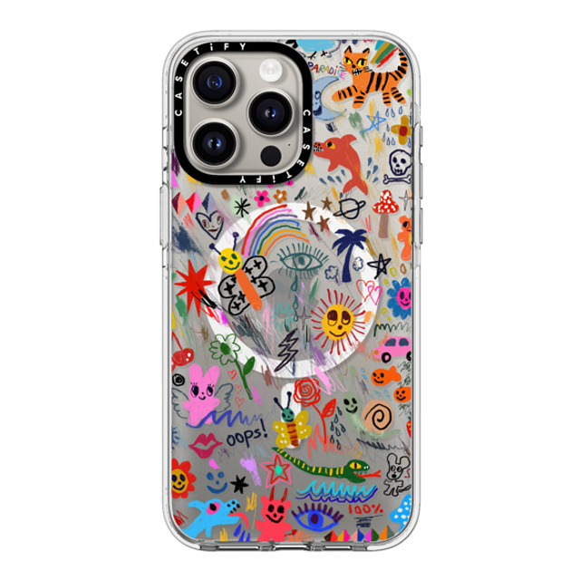 I Scream Colour x CASETiFY iPhone 15 Pro Max ケース クリア クリア ケース MagSafe対応 Wild paradise