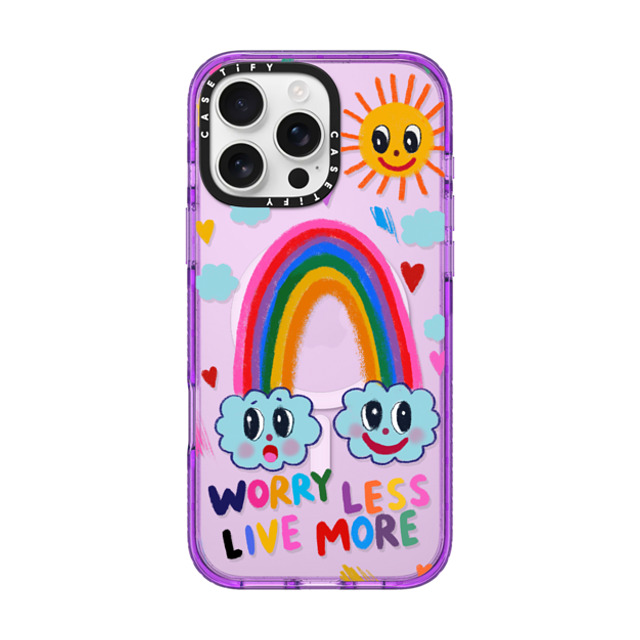 I Scream Colour x CASETiFY iPhone 16 Pro Max Case パープル Impact Case MagSafe Compatible Worry less, live more I Scream Colour x CASETiFY iPhone 16 Pro Max Case パープル Impact Case MagSafe Compatible Worry less, live more