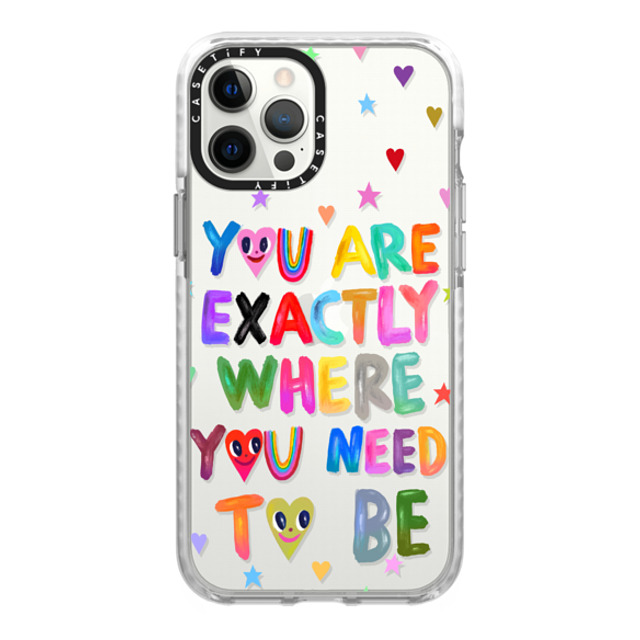 I Scream Colour x CASETiFY iPhone 12 Pro Max ケース Glossy Frost インパクトケース You are exactly where you need to be