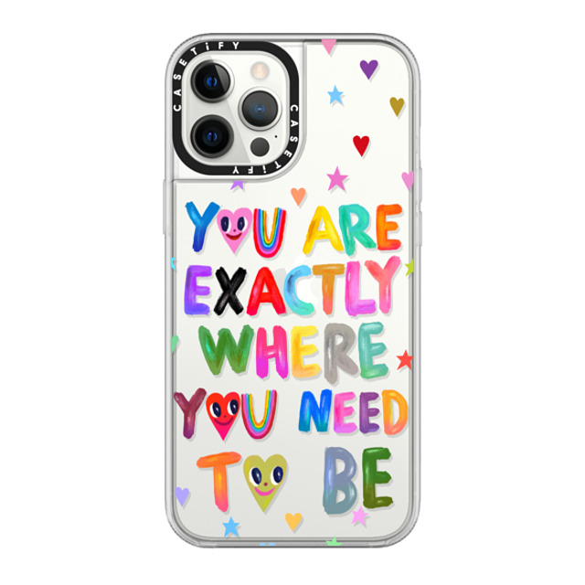 I Scream Colour x CASETiFY iPhone 12 Pro Max ケース Heart,Cartoon クリア グリップケース You are exactly where you need to be Mother's Day I Scream Colour x CASETiFY iPhone 12 Pro Max ケース Heart,Cartoon クリア グリップケース You are exactly where you need to be Mother's Day