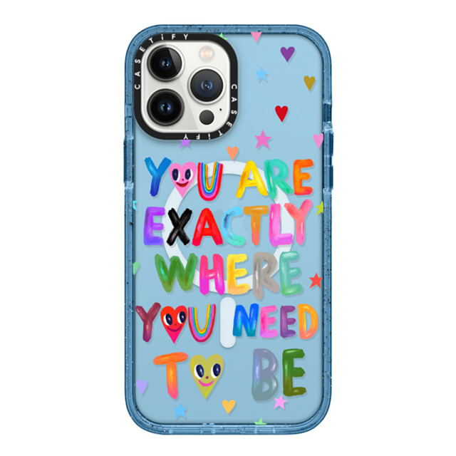 I Scream Colour x CASETiFY iPhone 13 Pro Max Case Heart,Cartoon ベイビーブルー Impact Case MagSafe Compatible You are exactly where you need to be Mother's Day I Scream Colour x CASETiFY iPhone 13 Pro Max Case Heart,Cartoon ベイビーブルー Impact Case MagSafe Compatible You are exactly where you need to be Mother's Day