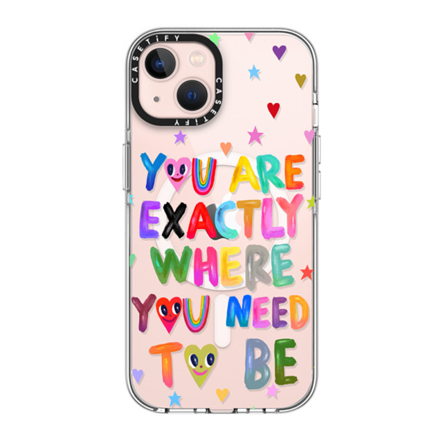 I Scream Colour x CASETiFY iPhone 13 ケース クリア クリア ケース MagSafe対応 You are exactly where you need to be