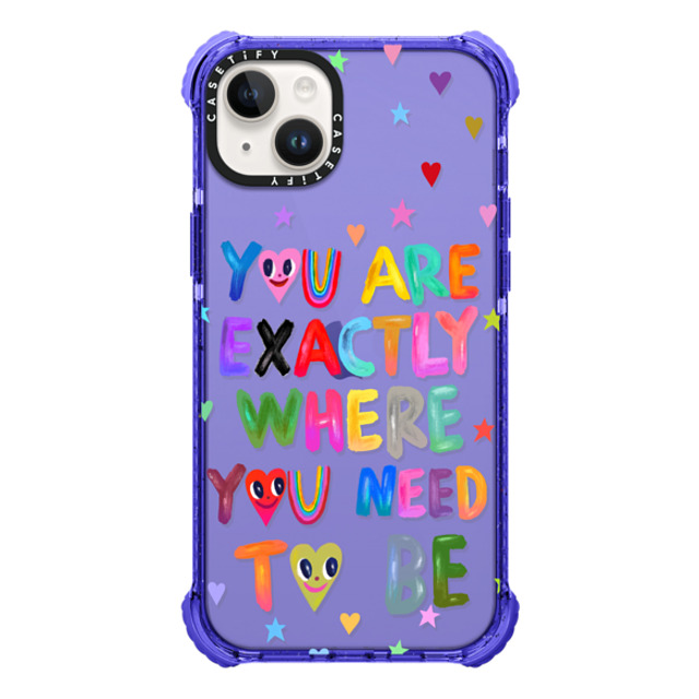 I Scream Colour x CASETiFY iPhone 14 Plus Case Heart,Cartoon Peri Purple ウルトラインパクトケース You are exactly where you need to be Mother's Day I Scream Colour x CASETiFY iPhone 14 Plus Case Heart,Cartoon Peri Purple ウルトラインパクトケース You are exactly where you need to be Mother's Day