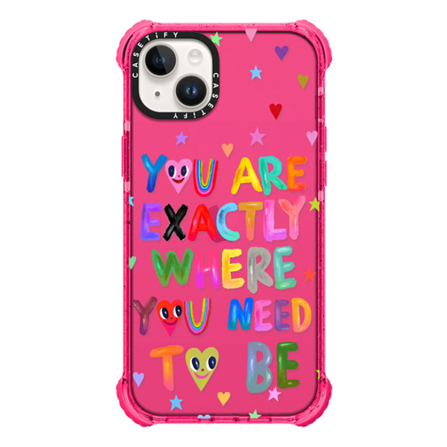 I Scream Colour x CASETiFY iPhone 14 Plus ケース Bubble Gum ウルトラインパクトケース You are exactly where you need to be