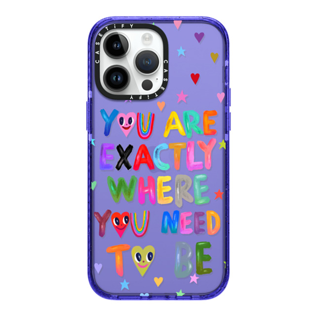 I Scream Colour x CASETiFY iPhone 14 Pro Max Case Peri Purple Impact Case You are exactly where you need to be I Scream Colour x CASETiFY iPhone 14 Pro Max Case Peri Purple Impact Case You are exactly where you need to be