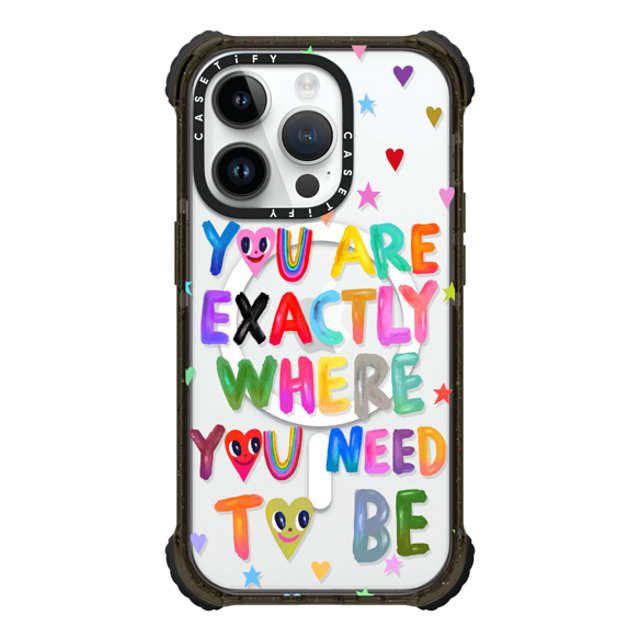 I Scream Colour x CASETiFY iPhone 14 Pro ケース ブラック ウルトラ インパクトケース MagSafe 対応 You are exactly where you need to be