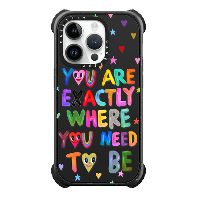 I Scream Colour x CASETiFY iPhone 14 Pro Case Matte Black ウルトラ インパクトケース MagSafe 対応 You are exactly where you need to be I Scream Colour x CASETiFY iPhone 14 Pro Case Matte Black ウルトラ インパクトケース MagSafe 対応 You are exactly where you need to be