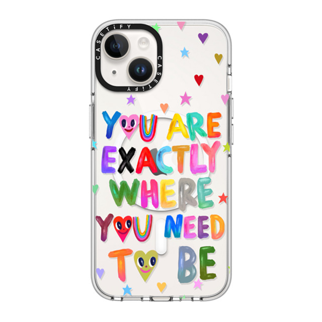 I Scream Colour x CASETiFY iPhone 14 ケース クリア クリア ケース MagSafe対応 You are exactly where you need to be