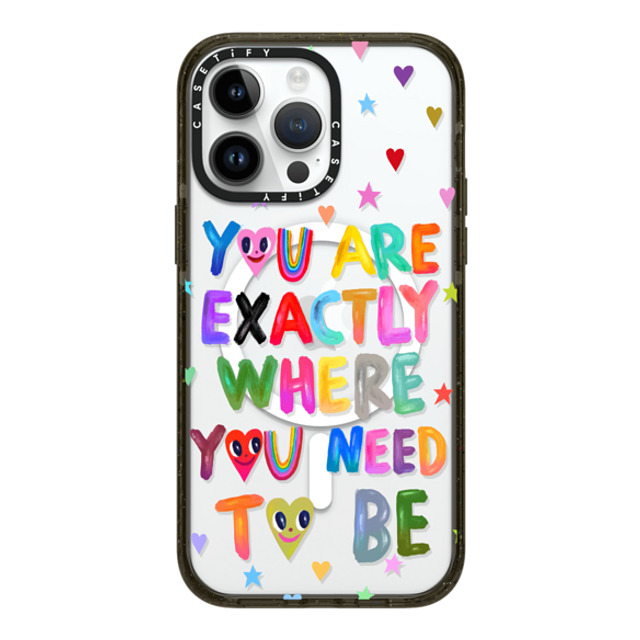 I Scream Colour x CASETiFY iPhone 14 Pro Max ケース ブラック インパクトケース MagSafe対応 You are exactly where you need to be