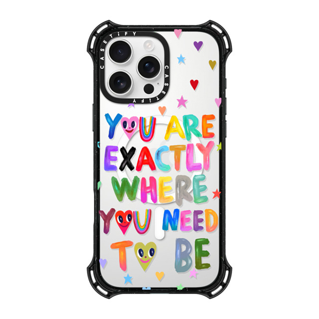 I Scream Colour x CASETiFY iPhone 16 Pro Max ケース ブラック バウンスケース You are exactly where you need to be