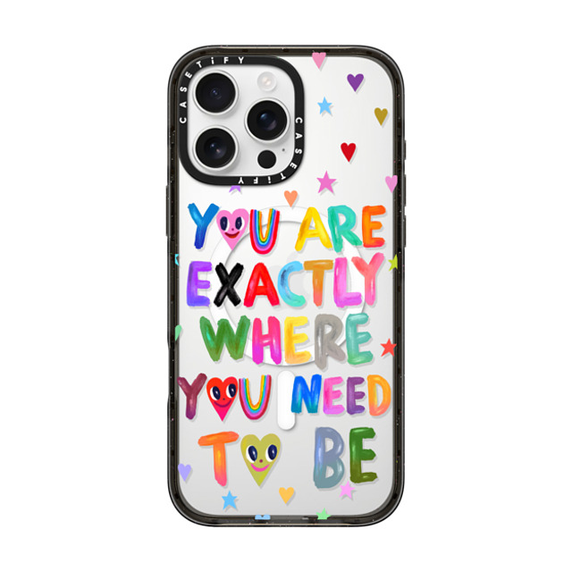 I Scream Colour x CASETiFY iPhone 16 Pro Max ケース ブラック インパクトケース MagSafe対応 You are exactly where you need to be