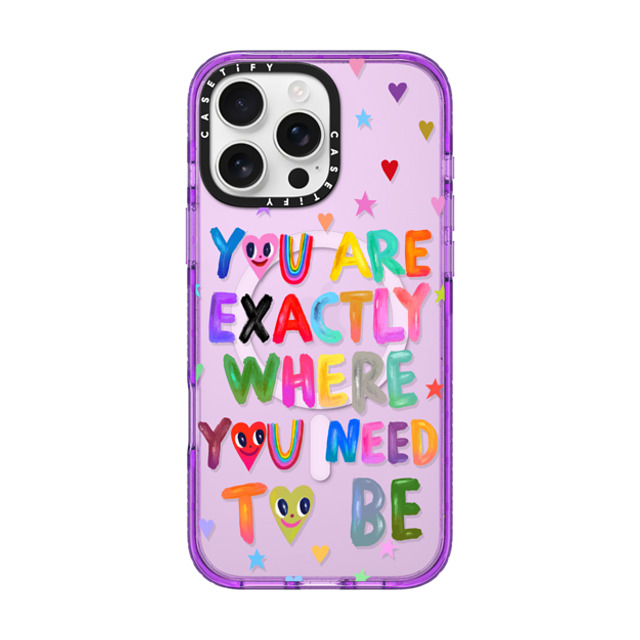 I Scream Colour x CASETiFY iPhone 16 Pro Max Case パープル Impact Case MagSafe Compatible You are exactly where you need to be I Scream Colour x CASETiFY iPhone 16 Pro Max Case パープル Impact Case MagSafe Compatible You are exactly where you need to be