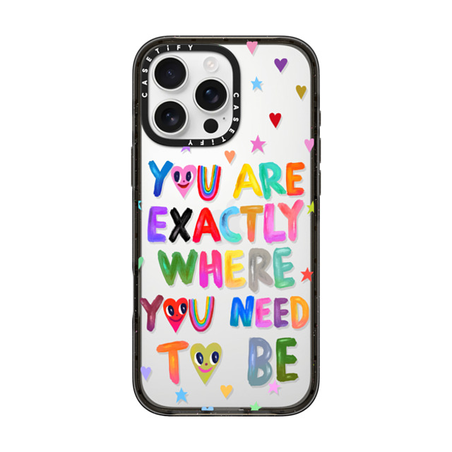 I Scream Colour x CASETiFY iPhone 16 Pro Max ケース ブラック インパクトケース You are exactly where you need to be