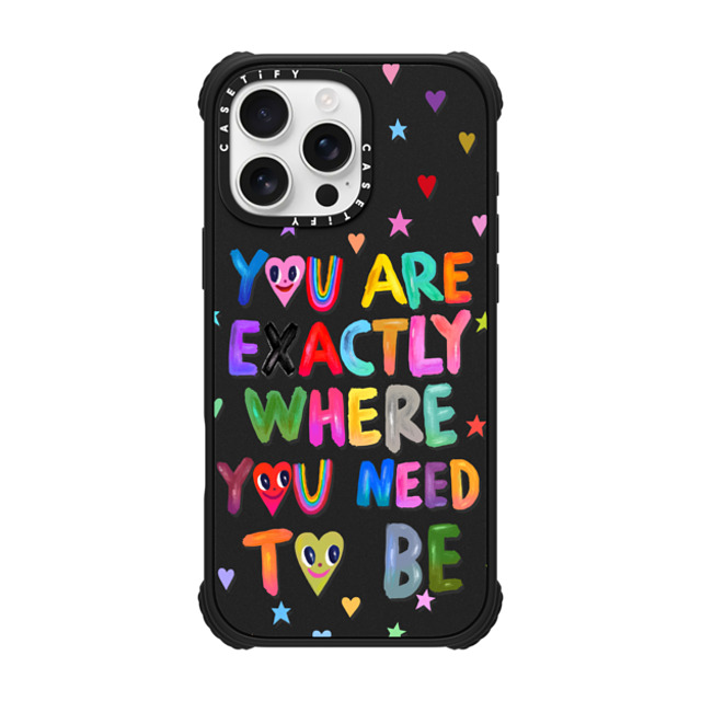 I Scream Colour x CASETiFY iPhone 16 Pro Max ケース マットブラック ウルトラ インパクトケース MagSafe 対応 You are exactly where you need to be