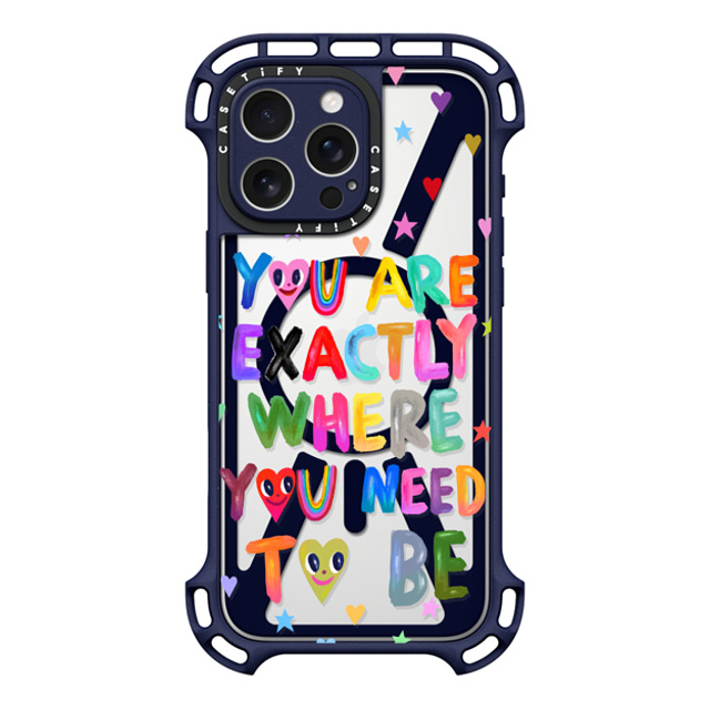 I Scream Colour x CASETiFY iPhone 16 Pro Max ケース インディゴ ウルトラ バウンスケース MagSafe対応 You are exactly where you need to be