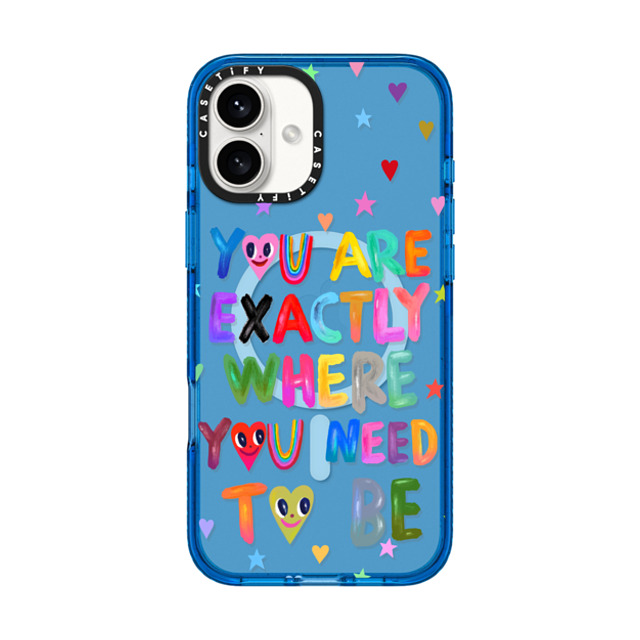I Scream Colour x CASETiFY iPhone 16 Plus Case Heart,Cartoon スカイブルー Impact Case MagSafe Compatible You are exactly where you need to be Back to School I Scream Colour x CASETiFY iPhone 16 Plus Case Heart,Cartoon スカイブルー Impact Case MagSafe Compatible You are exactly where you need to be Back to School