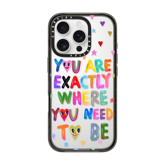 I Scream Colour x CASETiFY iPhone 16 Pro ケース ブラック インパクトケース You are exactly where you need to be