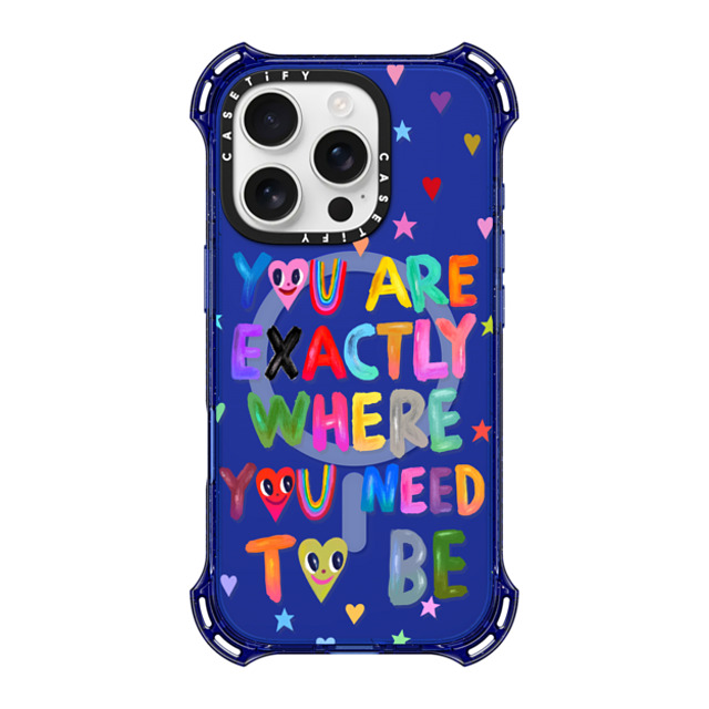 I Scream Colour x CASETiFY iPhone 16 Pro Case Heart,Cartoon コバルトブルー バウンスケース You are exactly where you need to be Back to School I Scream Colour x CASETiFY iPhone 16 Pro Case Heart,Cartoon コバルトブルー バウンスケース You are exactly where you need to be Back to School