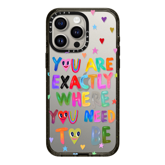 I Scream Colour x CASETiFY iPhone 15 Pro Max ケース ブラック インパクトケース You are exactly where you need to be