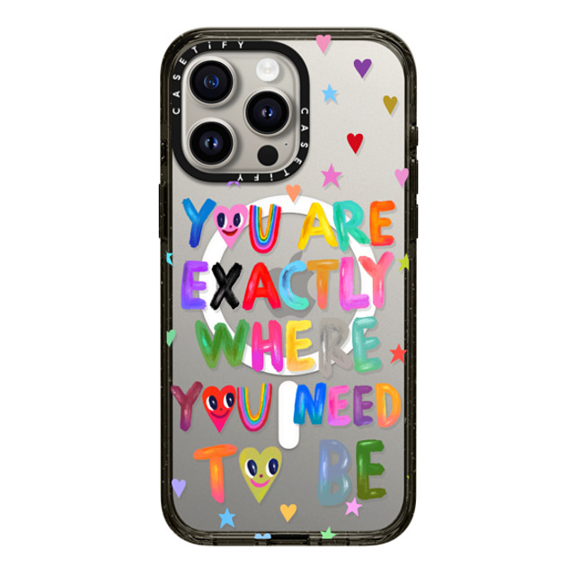 I Scream Colour x CASETiFY iPhone 15 Pro Max ケース ブラック インパクトケース MagSafe対応 You are exactly where you need to be