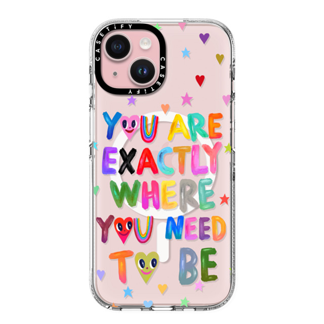 I Scream Colour x CASETiFY iPhone 15 ケース クリア クリア ケース MagSafe対応 You are exactly where you need to be