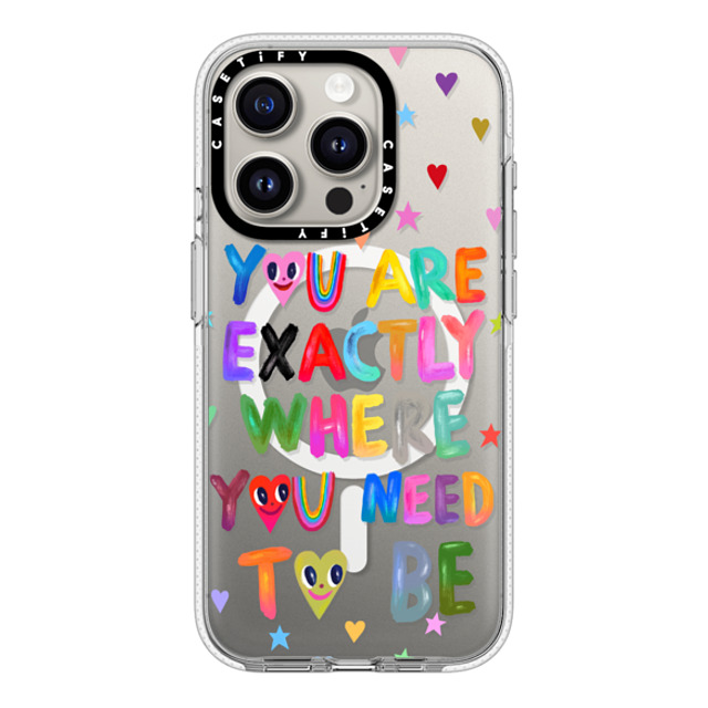 I Scream Colour x CASETiFY iPhone 15 Pro ケース クリア クリア ケース MagSafe対応 You are exactly where you need to be