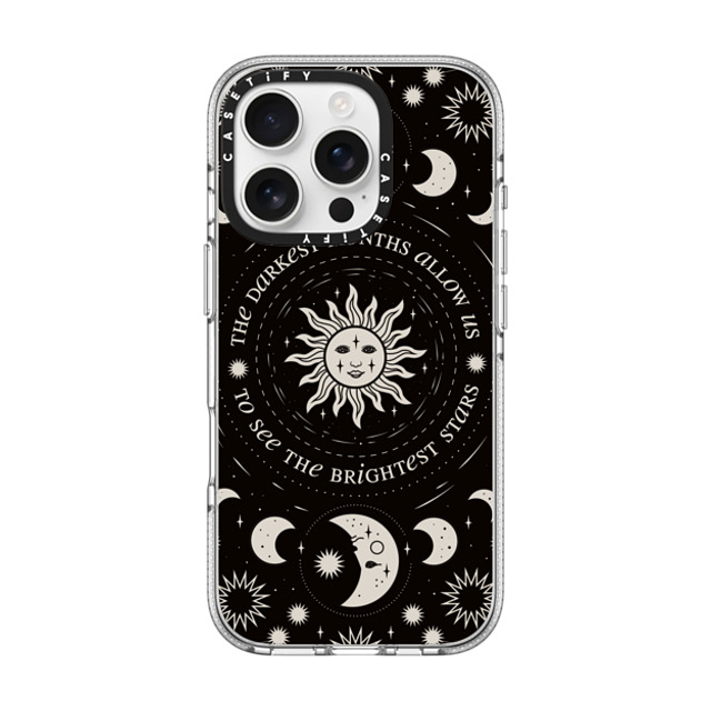 Forensics and Flowers x CASETiFY iPhone 16 Pro ケース クリア クリア ケース MagSafe対応 Brightest Stars