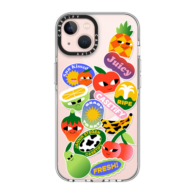 Jannik Stegen x CASETiFY iPhone 13 ケース クリア クリア ケース MagSafe対応 FRUITS