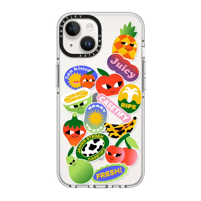 Jannik Stegen x CASETiFY iPhone 14 ケース クリア クリア ケース MagSafe対応 FRUITS