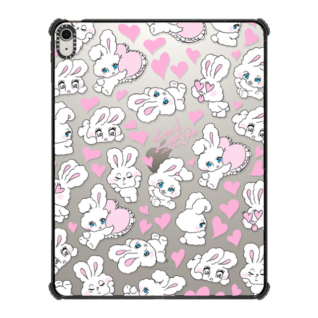 foxy illustrations x CASETiFY iPad Air 13 (M2) ブラック iPad インパクト ケース Sweetheart Mix