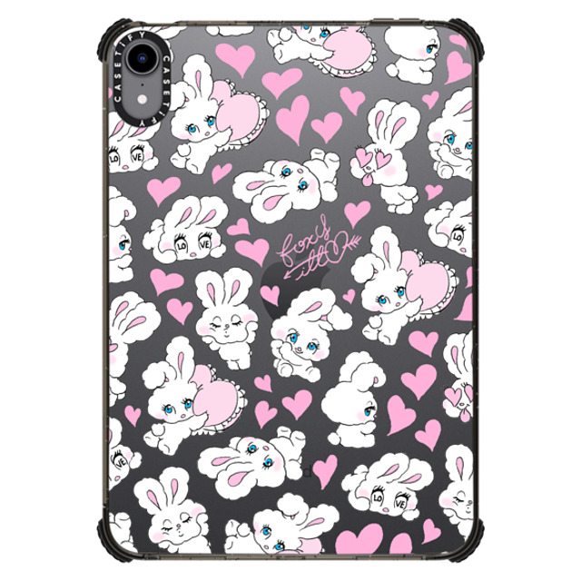 foxy illustrations x CASETiFY iPad Mini (A17 Pro/第6世代) ブラック iPad インパクト ケース Sweetheart Mix