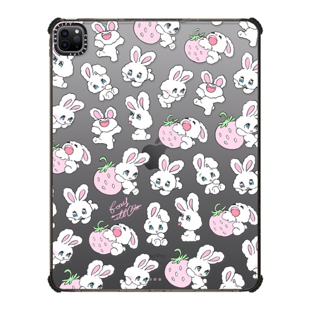 "foxy illustrations x CASETiFY iPad Pro 12.9" (第5/6世代) Fruit,Cartoon ブラック iPad インパクト ケース Strawberry Mix Mother's Day" "foxy illustrations x CASETiFY iPad Pro 12.9" (第5/6世代) Fruit,Cartoon ブラック iPad インパクト ケース Strawberry Mix Mother's Day"