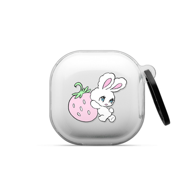 foxy illustrations x CASETiFY Galaxy Buds2 Pro フロスト インパクトケース Bunny Carrying Strawberry